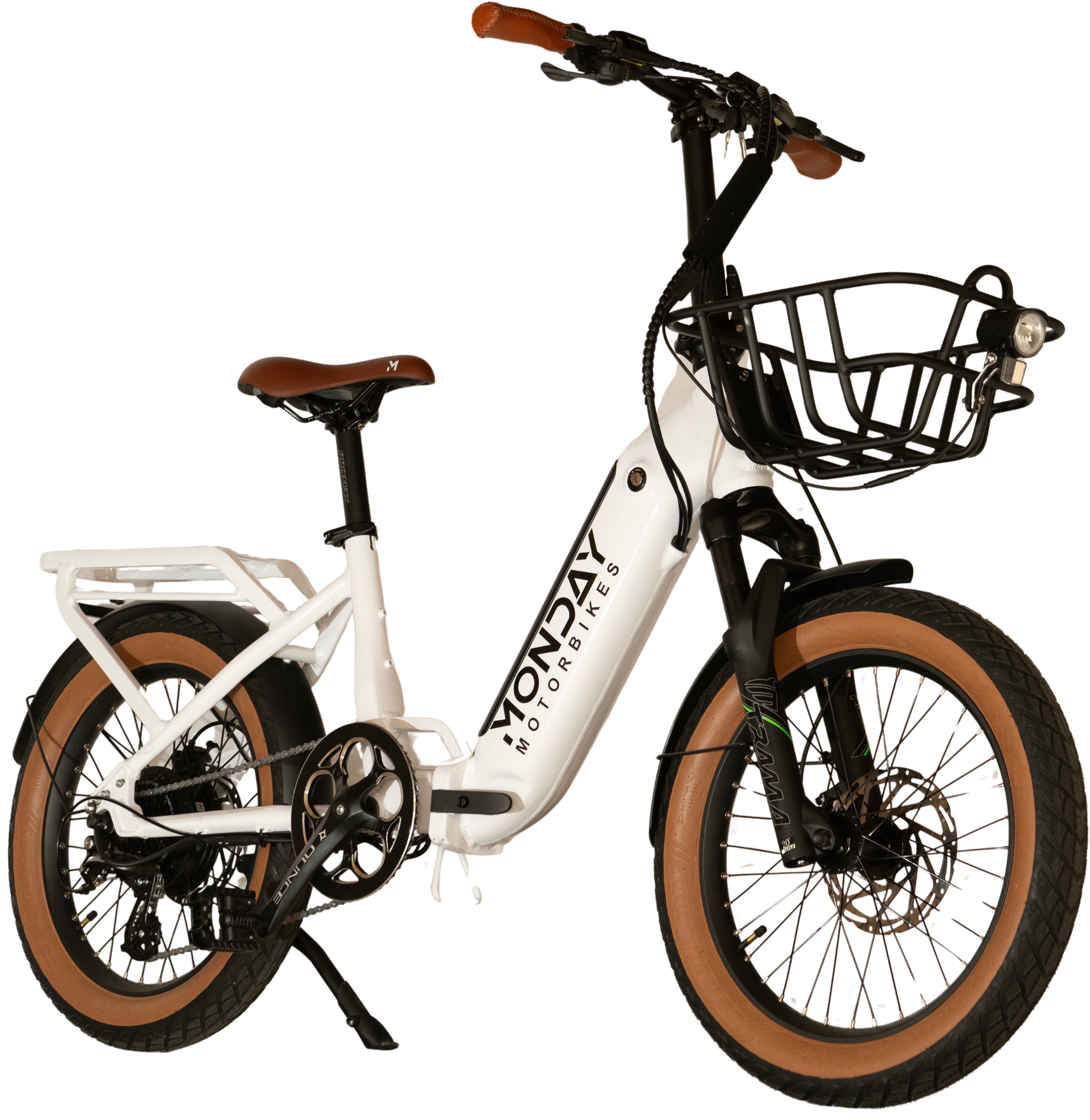 Another right-side perspective of the Monday Verano e-bike, emphasizing its design details.