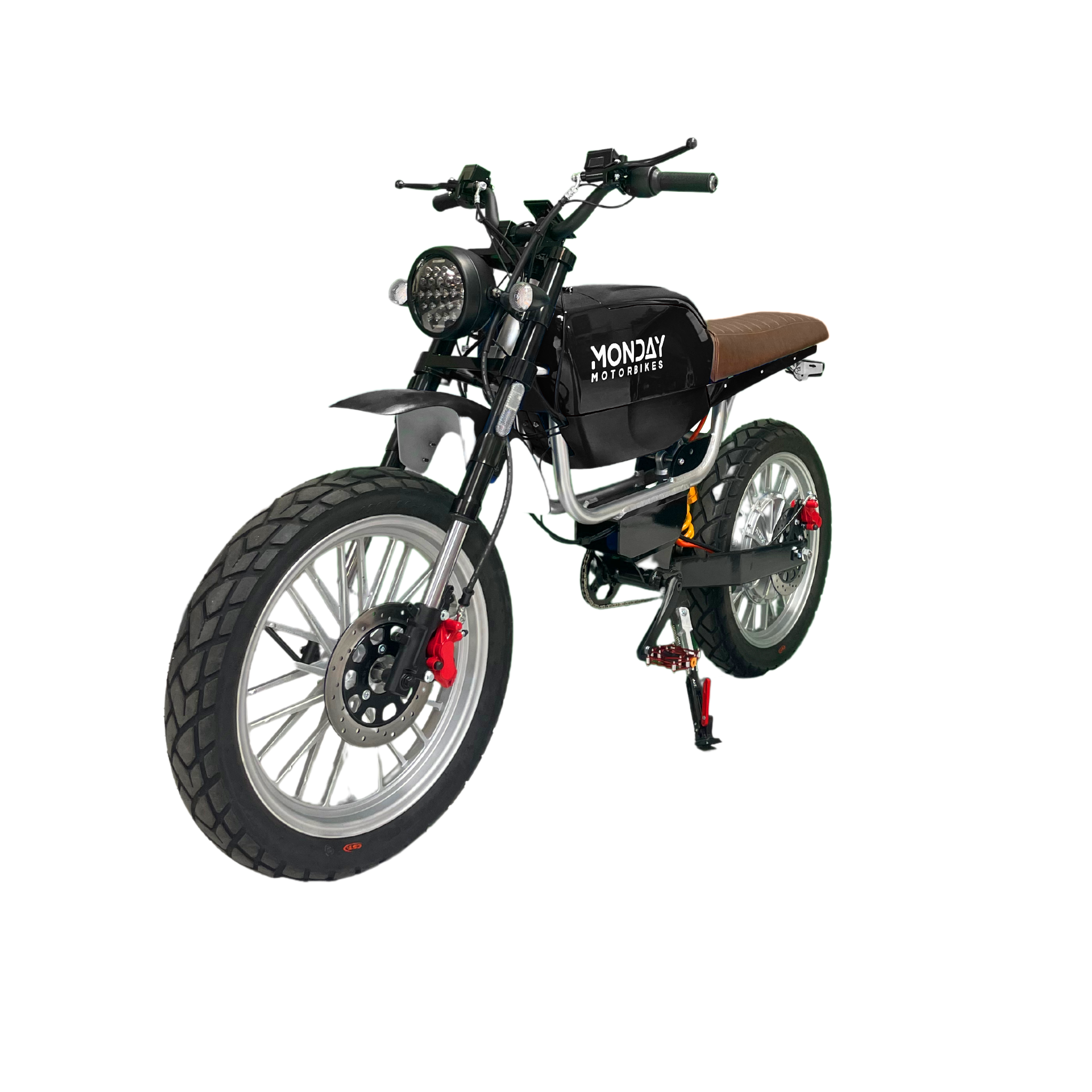 Left-side view of the PIEZO electric bike in black.