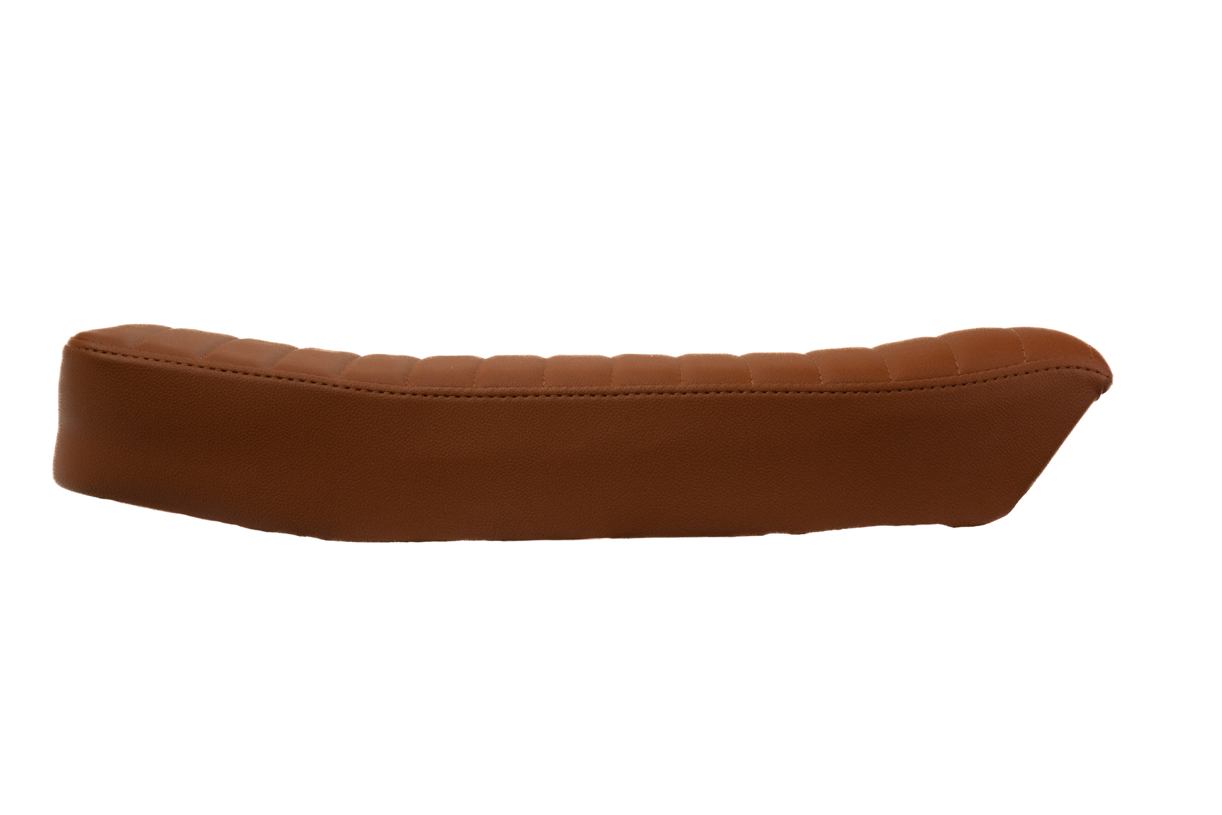 A side profile of the Anza e-bike seat, highlighting its cushioning and shape.