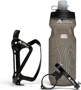 A high-quality image of a water bottle, designed for hydration on the go.