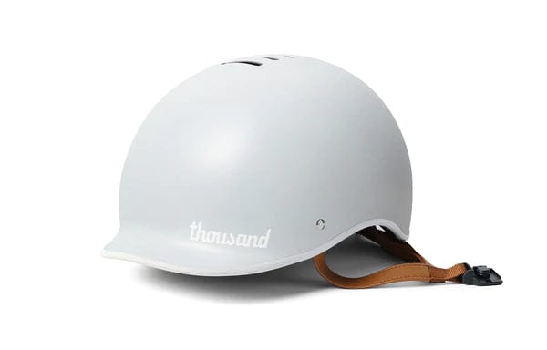 Grey bike helmet offering a minimalist and elegant look