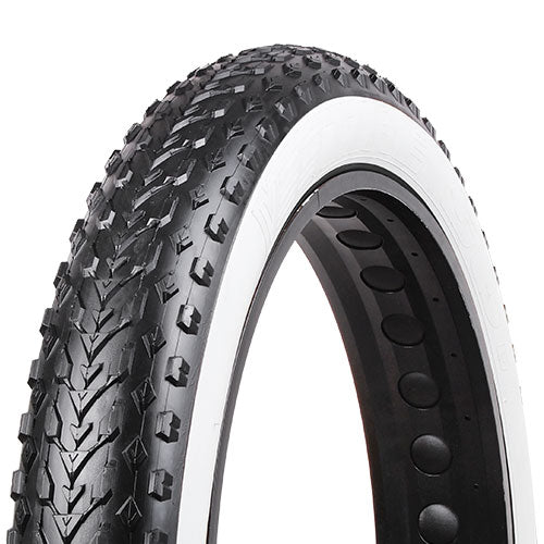 Mission Command White Tire – Durable construction for all-weather rides.